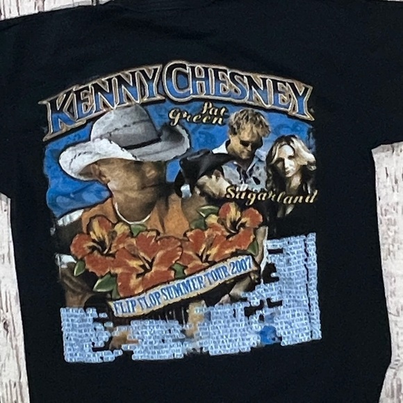 Kenny Chesney 2007 Flip Flop Summer Tour Country Music tour t shirt - Picture 3 of 7